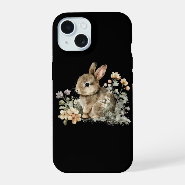 Coque iPhone 15 Lapin mignon (Verso)