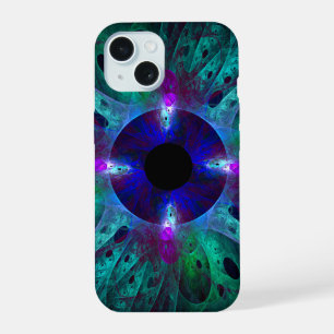 Coque iPhone 15 L'art abstrait de l'œil