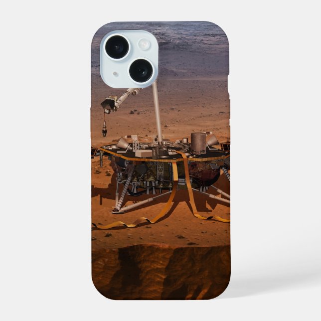 Coque iPhone 15 L'atterrisseur Insight (Verso)