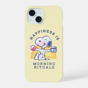 Coque iPhone 15 Le bonheur est dans les rituels du matin