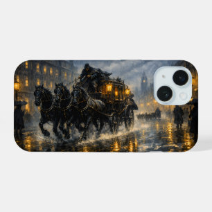 Coque iPhone 15 Le Carrosse Revenant — Lumière orageuse des damnés