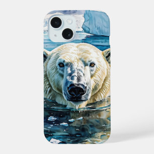 Coque iPhone 15 Le Gardien de Glace Vigilant
