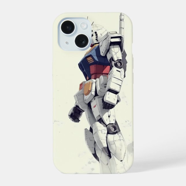 Coque iPhone 15 Le Gundam RX-78-2 (Verso)