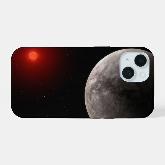 Coque iPhone 15 Le Hot Rocky Exoplanet Trappist-1 B. (Verso Horizontal)