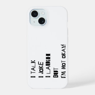 Coque iPhone 15 Le poids du rire – Sensibilisation à la santé ment