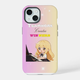 Coque iPhone 15 Le travail d'équipe crée des gagnants 2