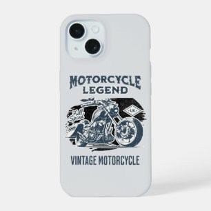 Coque iPhone 15 Légende de moto Vintage Rétro