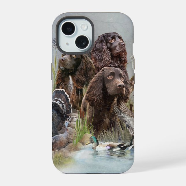Coque iPhone 15 L'Epagneul Boykin (Verso)