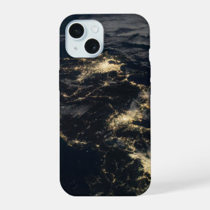 Coque iPhone 15 Les lumières de la ville du Japon la nuit.