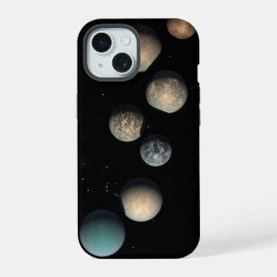 Coque iPhone 15 Les sept planètes de la taille de la Terre de Trap