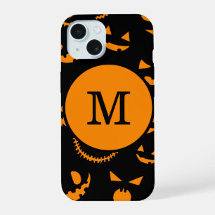 Coque iPhone 15 LETTRE MONOGRAPHIQUE VISEES Jack-o'-lantern Éffray