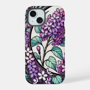 Coque iPhone 15 Lilas violets