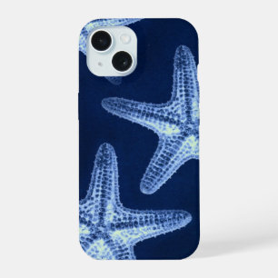 Coque iPhone 15 littoral chic plage rustique nautique bleu étoile