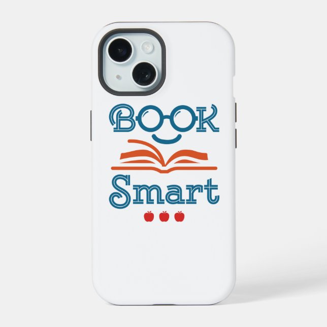 Coque iPhone 15 Livre Smart Funny Lecture Lover Bookworm (Verso)
