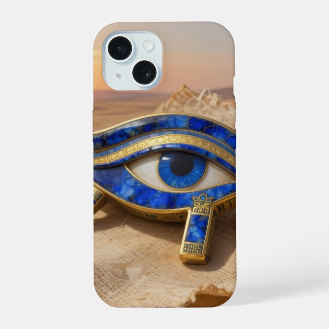 Coque iPhone 15 L'Œil égyptien´9 (Verso)