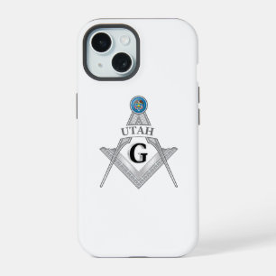 Coque iPhone 15 loge maçonnique de l'État de l'Utah