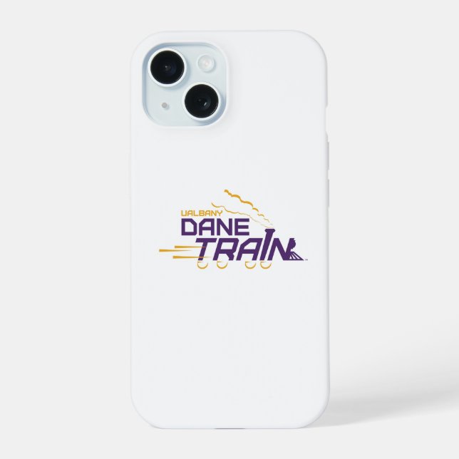 Coque iPhone 15 Logo du train UAlbany Dane (Verso)