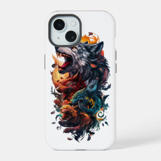Coque iPhone 15 loups