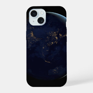 Coque iPhone 15 Lumières de la ville de la Terre la nuit sur l'Asi