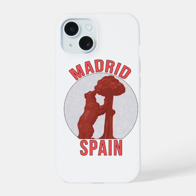 Coque iPhone 15 Madrid Espagne (Verso)