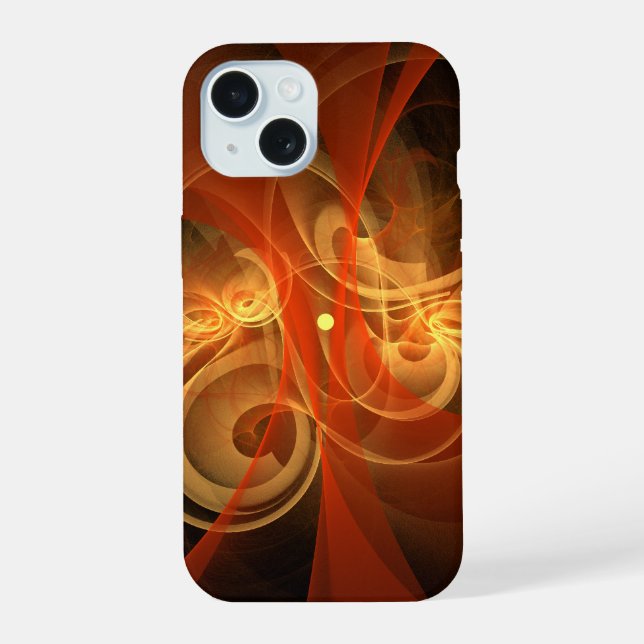 Coque iPhone 15 Magie du matin Art Abstrait (Verso)