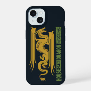 Coque iPhone 15 Maison du Dragon Or & Vert Nouvel An   恭喜發財