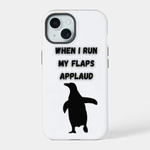 Coque iPhone 15 manchot applaudit de manière inappropriée et embar