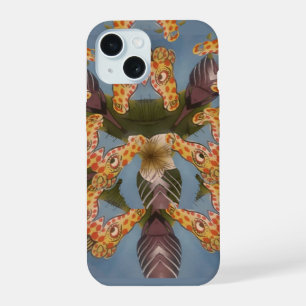 Coque iPhone 15 Mandala de girafe à kaléidoscope : Art de safari a