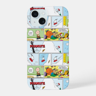 Coque iPhone 15 Mangeoire pour traîneau de Snoopy