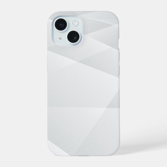 Coque iPhone 15 Marbre Blanc Élégant (Verso)
