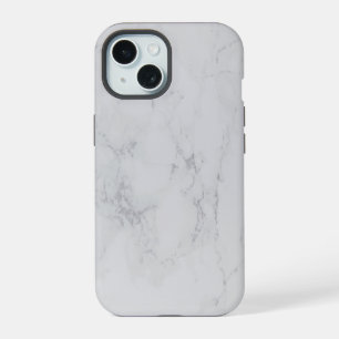 Coque iPhone 15 Marbre Blanc Élégant