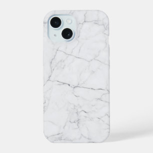 Coque iPhone 15 Marbre Blanc Élégant