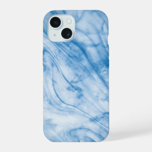 Coque iPhone 15 Marbre Bleu Élégant