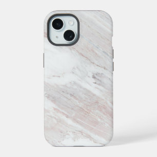Coque iPhone 15 Marbre Brun Blanc