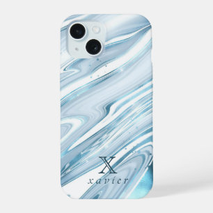 Coque iPhone 15 Marbre vert Tosca personnalisable