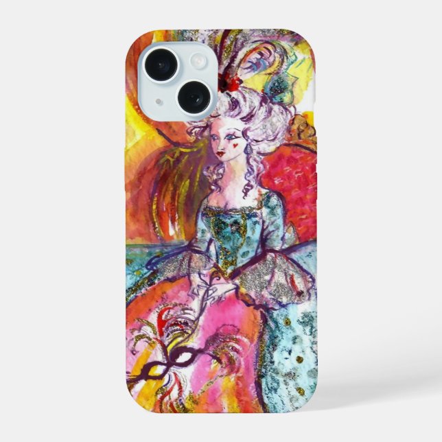 COQUE iPhone 15 MASQUERADE VENITIEN / COLOMBINA (Verso)