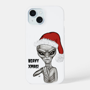 Coque iPhone 15 Mauvais Alien, Lourds Noël !