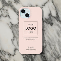 Média Sociaux pour Entreprises Rose Pâle