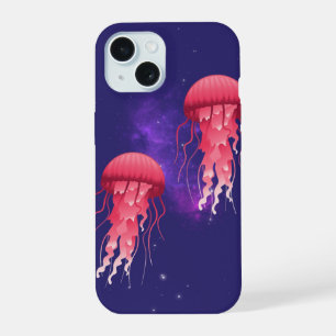 Coque iPhone 15 Méduse rose