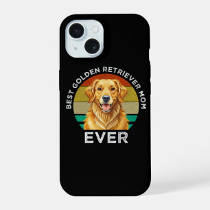 Coque iPhone 15 Meilleure maman Golden Retriever de tous les temps