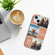 Meilleures Amies Trois Photo Monogramme Grille Cor