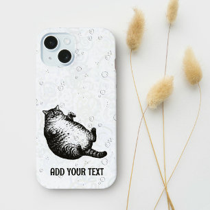 Coque iPhone 15 Mère de chat, je ne suis que peau et os pour l'ama