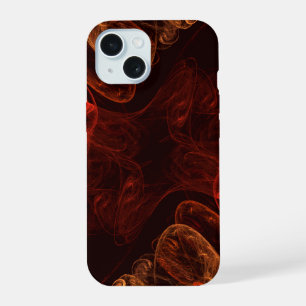 Coque iPhone 15 Métamorphose Énergie Moderne Art Fractal Abstrait