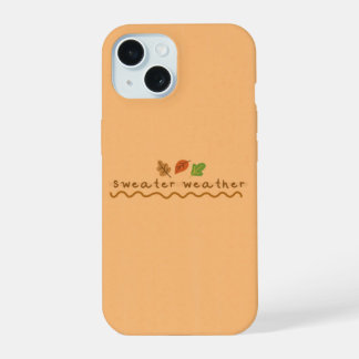 Coque iPhone 15 Météo Pull d'Automne
