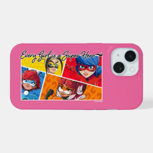 Coque iPhone 15 Miraculous Chaque fille est une super-héroïne