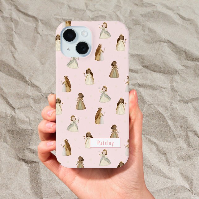 Coque iPhone 15 Modèle Princesse avec nom (Créateur téléchargé)