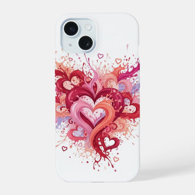 Coque iPhone 15 Mon cœur  (Verso)