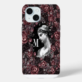 COQUE iPhone 15 MONOGRAM M GRECQUE ROMAIN CÉLESTIEL GODDESS ART