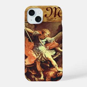Coque iPhone 15 Monogramme de saint Michel Archange