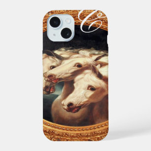 Coque iPhone 15 Monogramme des Chevaux du Chariot du Pharaon